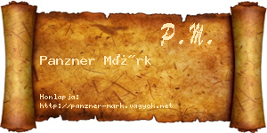 Panzner Márk névjegykártya